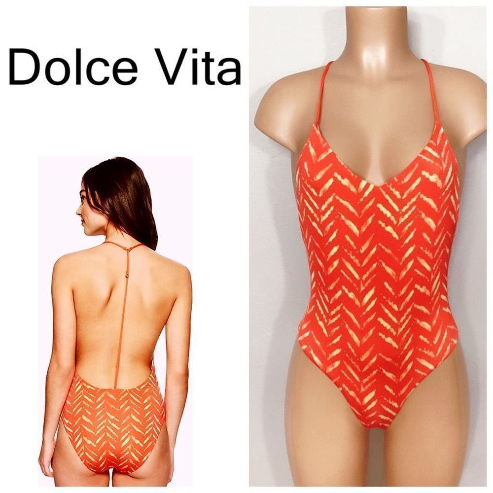 New. Dolce Vita plunge neck swimsuit. Retails $149
